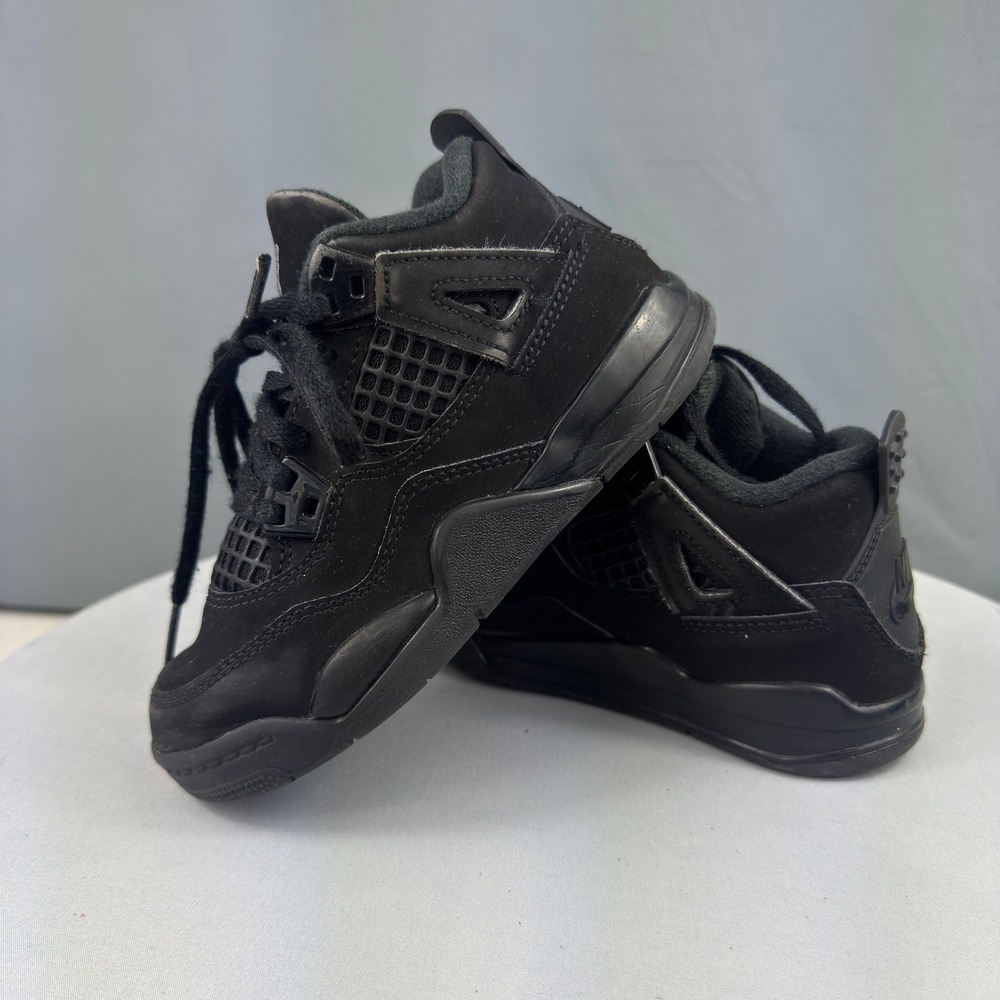 Jordan Air Jordan 4 Retro Black Cat Kids Size 11C Black BQ7670-002 Nubuck